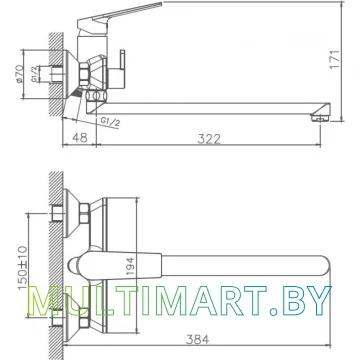 Смеситель Haiba HB22533-3 картинка 2